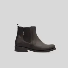 TRAUKO - Zapato Mujer Cuero Negro Chelsea