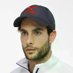 DROP SHOT - Gorra NAOS Gris - Azul Marino