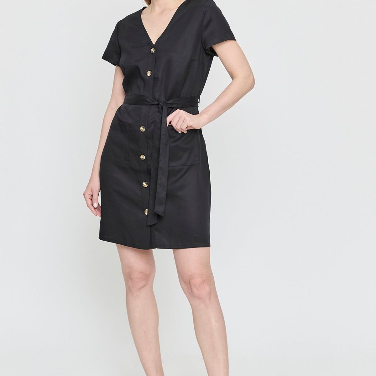 ASH - Vestido Corto Negro Mujer Ash