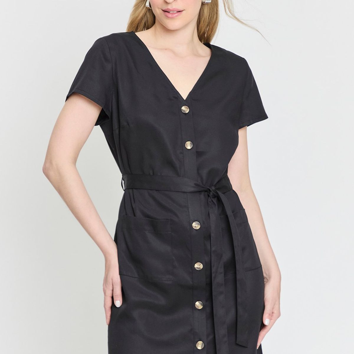 ASH - Vestido Corto Negro Mujer Ash