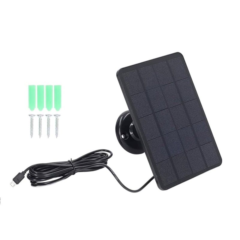 OEM - Panel solar para cámaras de seguridad, cámara USB de 4 W