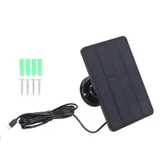 OEM - Panel solar para cámaras de seguridad, cámara USB de 4 W