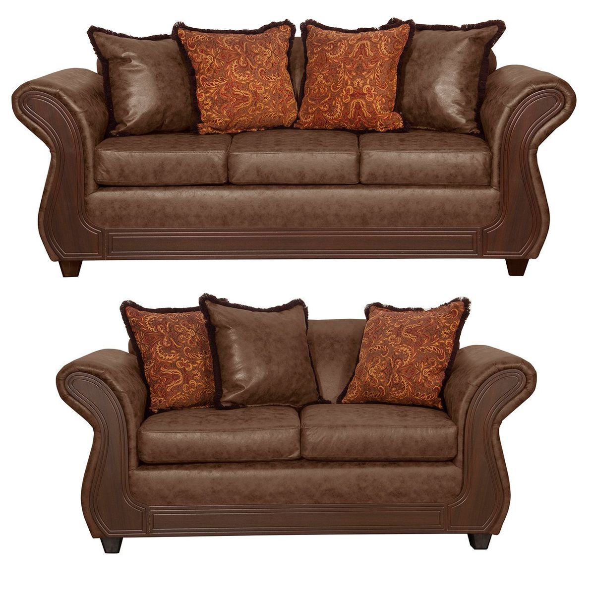 BLACK FACTORY - Juego de Living 3 2 Palermo Café.