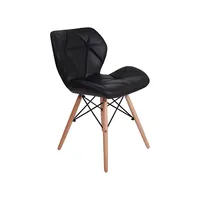 Pack 4 Sillas Eames Aviador Mariposa Comedor- Negra