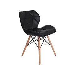 TODODESCUENTO - Pack 4 Sillas Eames Aviador Mariposa Comedor- Negra