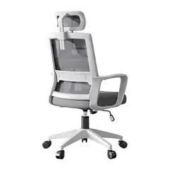 LUBABYCAS - Silla De Escritorio Blanca Con Apoya Cabeza By
