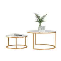 TIENDA EL GARAGE - Mesa de centro Nido 2 pcs Marmolada 5070 cm