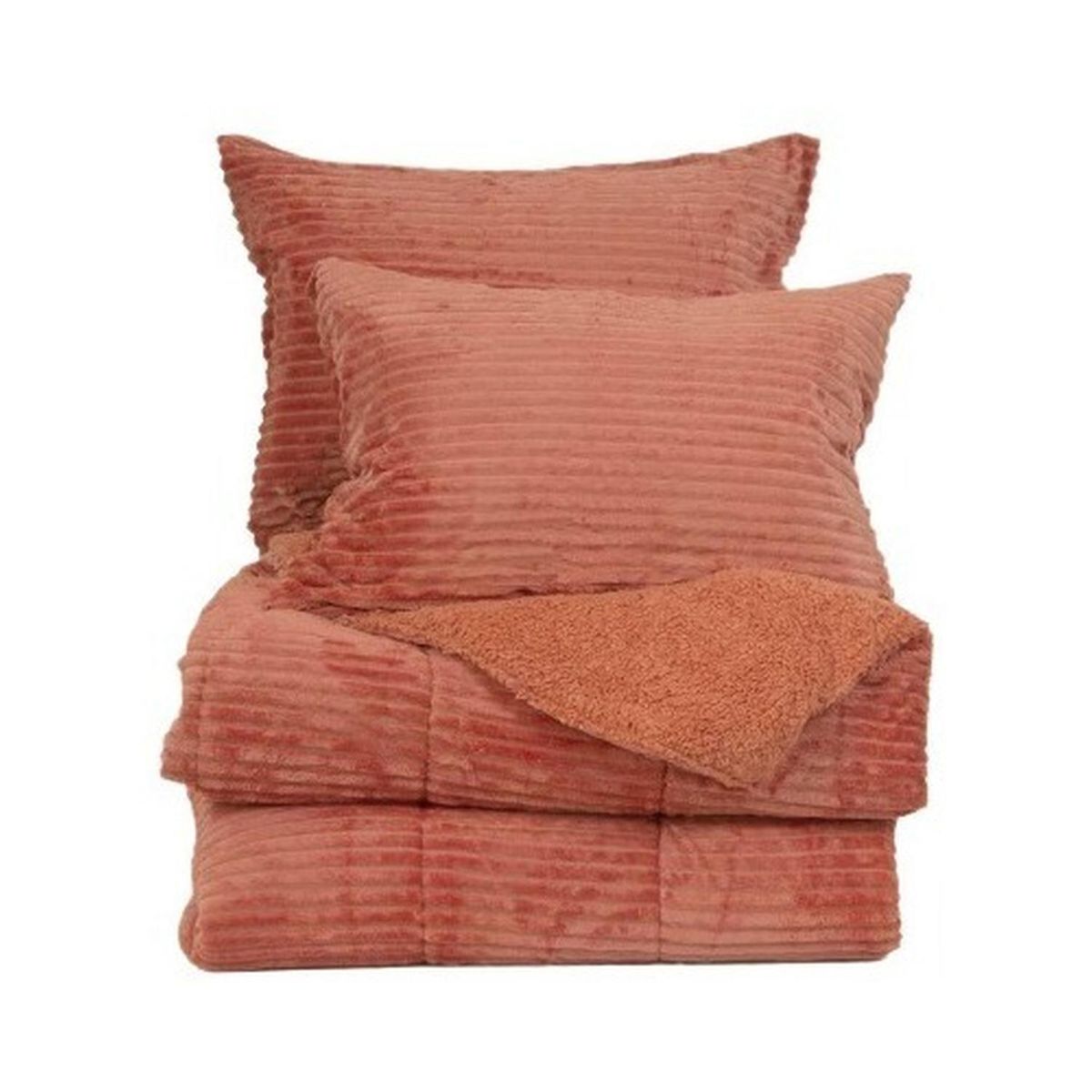 MASHINI - Plumón Corduroy Coral Sherpa 15 P Terracota