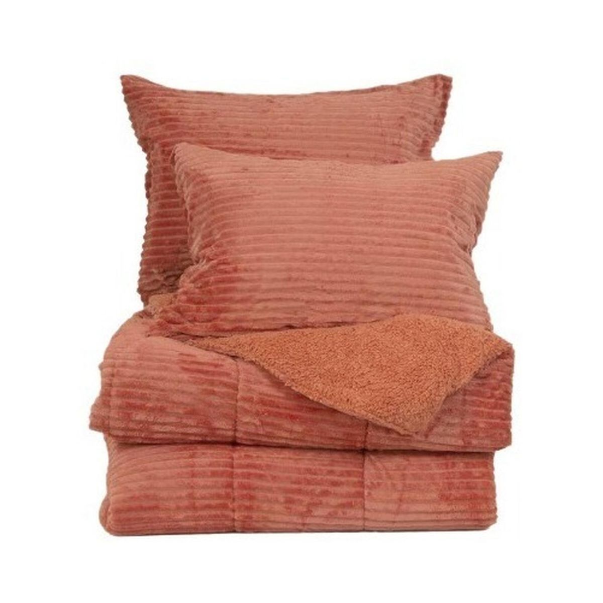 MASHINI - Plumón Corduroy Coral Sherpa 15 P Terracota