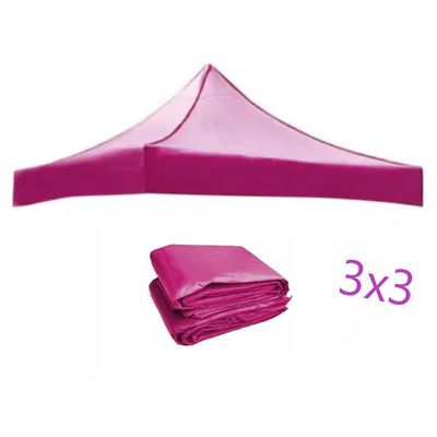 Imagen 2 del producto Carpa Lona Repuesto para Toldo 3x3 Impermeable Filtro UV Rosa