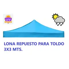 COMPRAPO - Carpa Lona Repuesto para Toldo 3x3 Impermeable Filtro UV Calipso