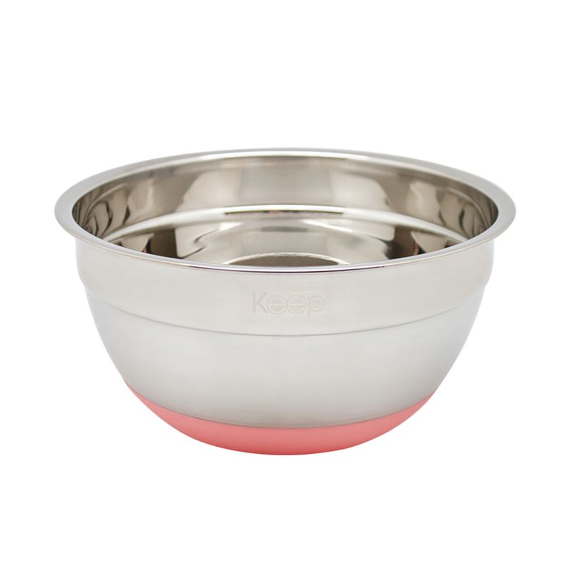 KEEP - BOWL ACERO INOX. 20 CM SILICONA ANTIDESLIZANTE KEEP