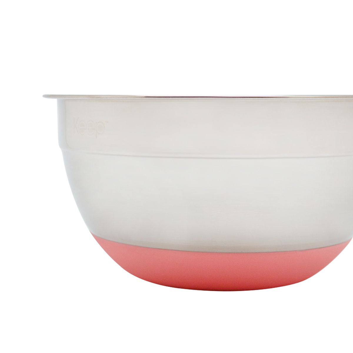 KEEP - BOWL ACERO INOX. 20 CM SILICONA ANTIDESLIZANTE KEEP
