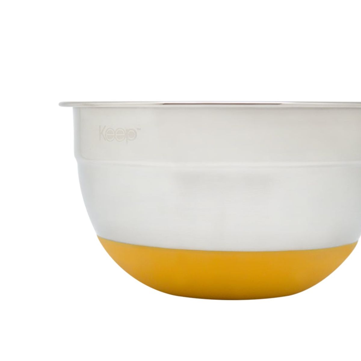 KEEP - BOWL ACERO INOX. 16 CM SILICONA ANTIDESLIZANTE KEEP