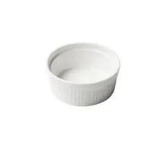 SUNNEX - Set De 6 Pocillo Porcelana Acanalado 10 Cm