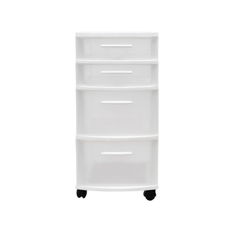 QRUBBER - Cajonero 4 Niveles Eclypse Blanco MQ QRubber
