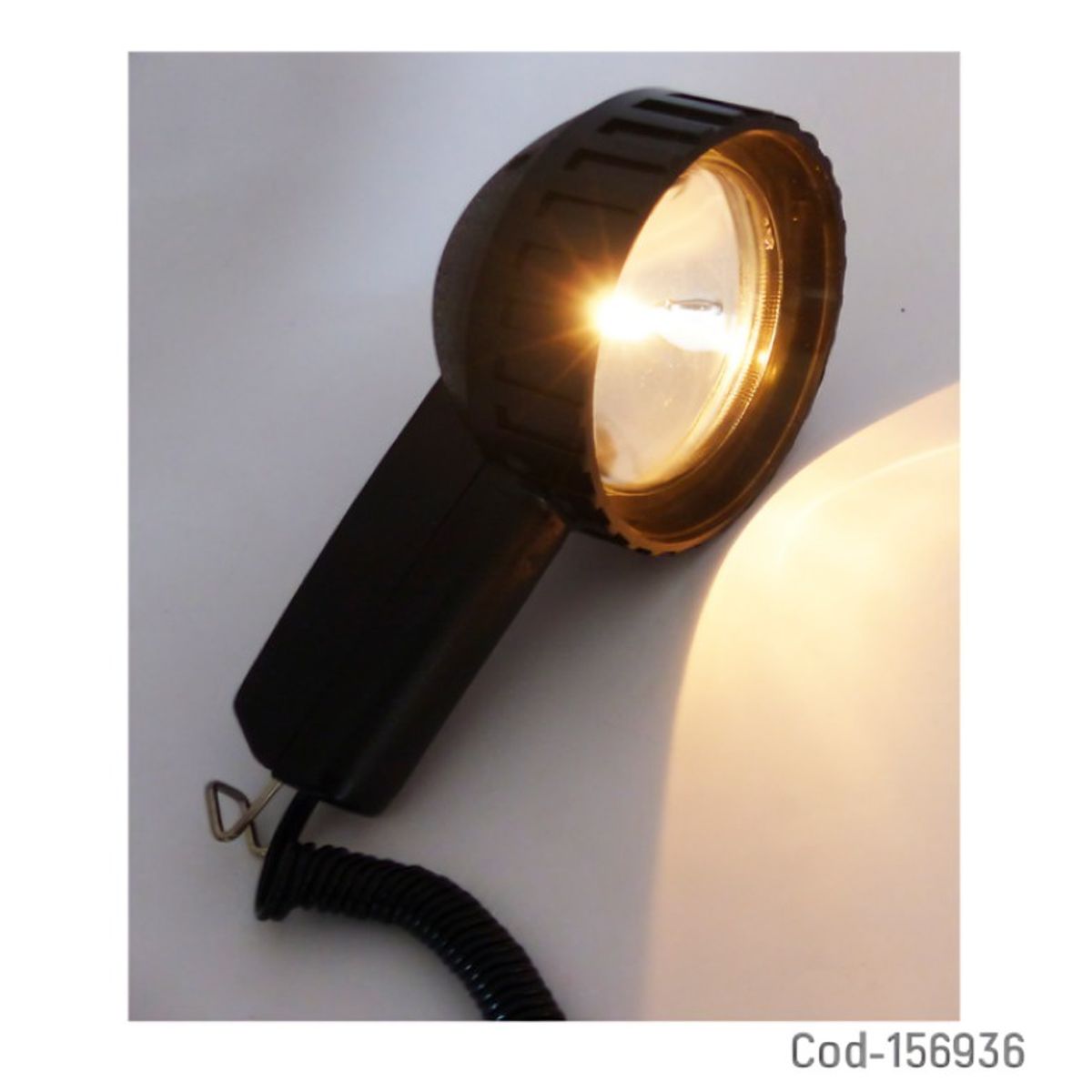 OEM - Foco Busca Camino Auto 12V Cable Retráctil