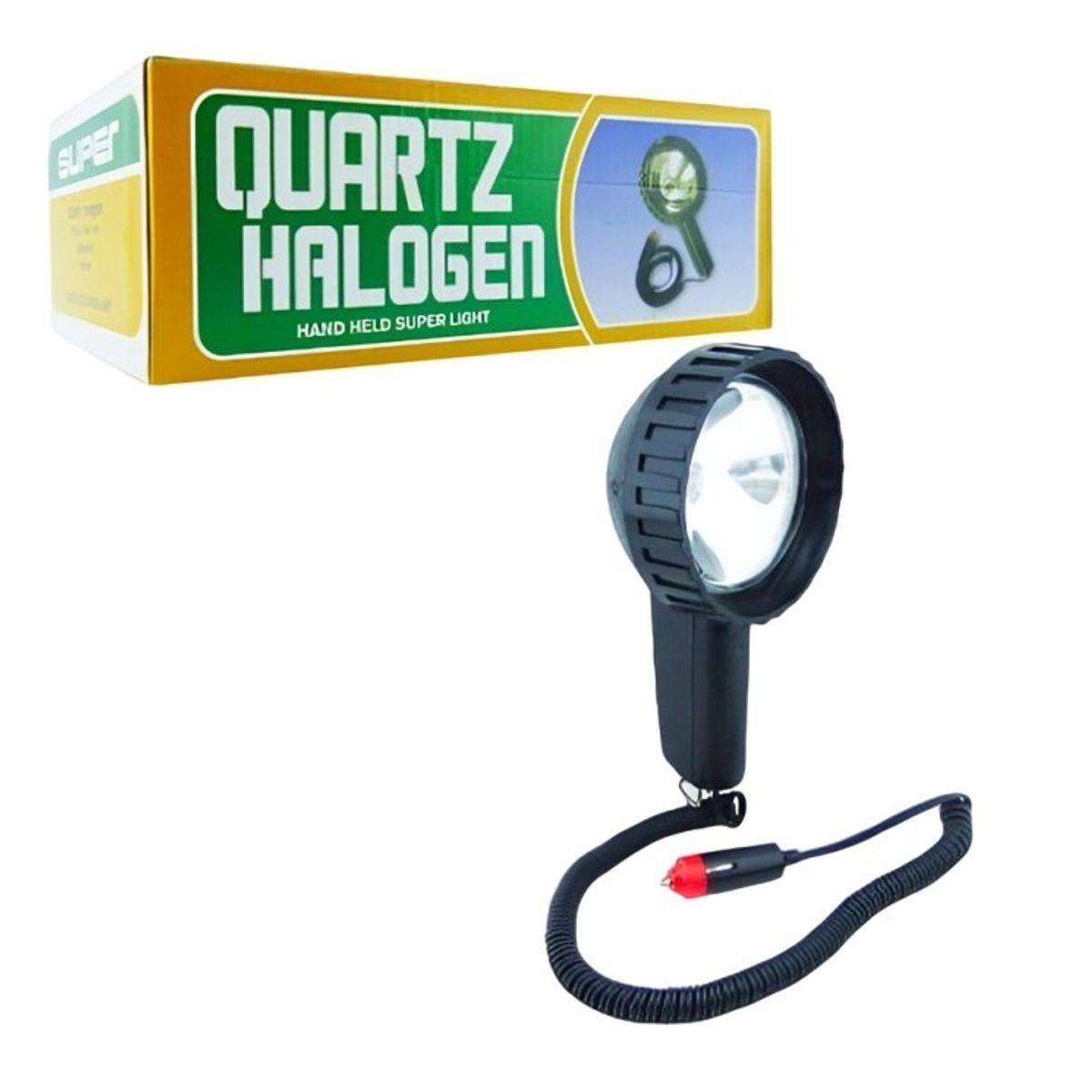 OEM - Foco Busca Camino Auto 12V Cable Retráctil