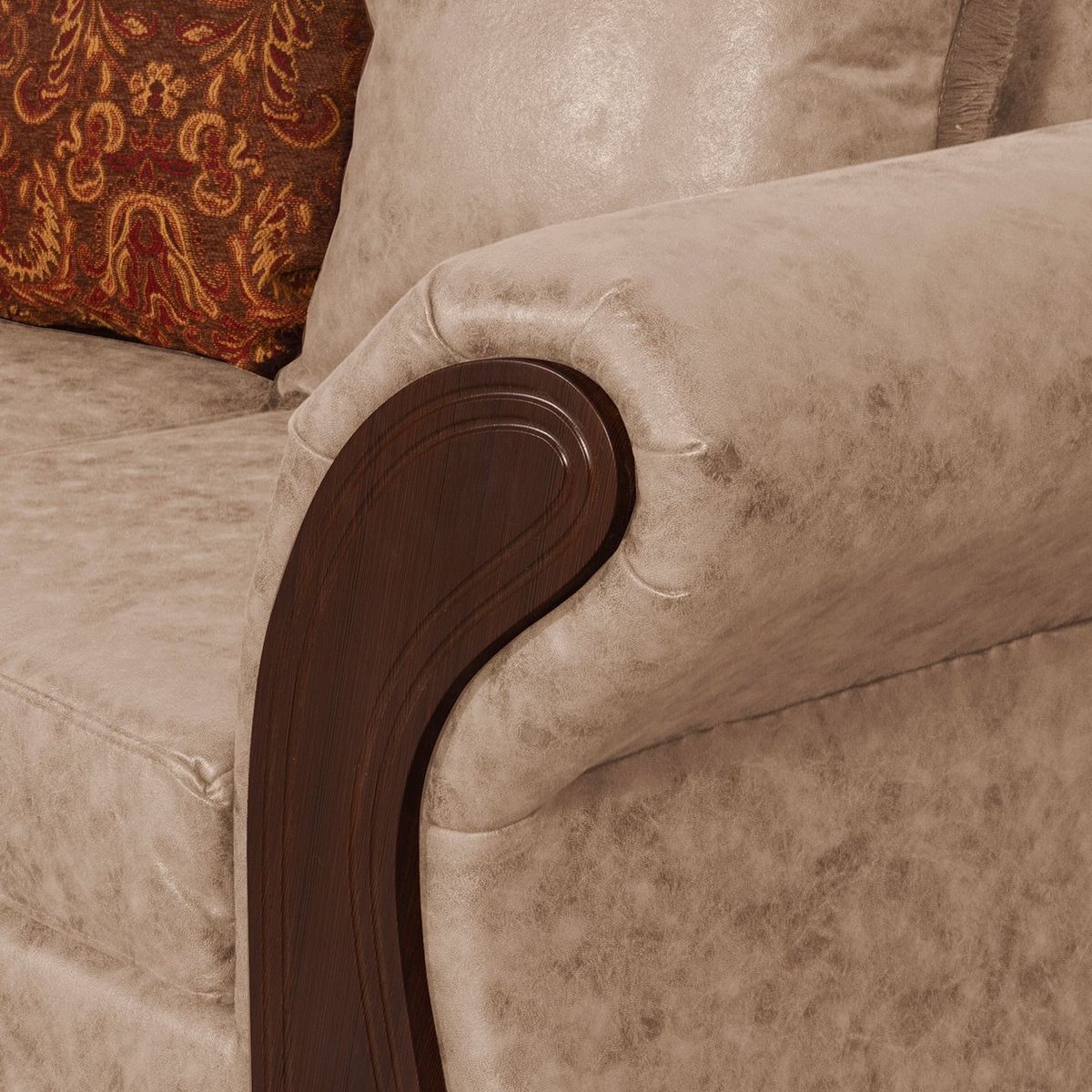 BLACK FACTORY - Sofá 3 Cuerpos Palermo Beige