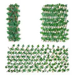 GENERICO - Malla Enredadera Reja Hojas Extensible 60cm x3mt