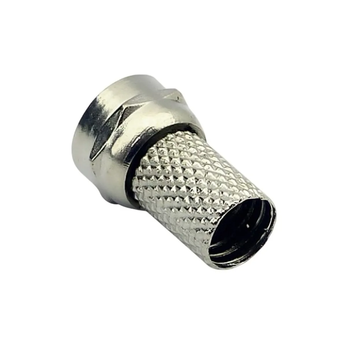 OEM - Conector Coaxial RG-6 Metálico de Alta Resistencia