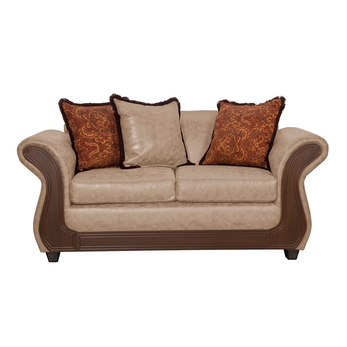 BLACK FACTORY - Sofá 2 Cuerpos Palermo Beige