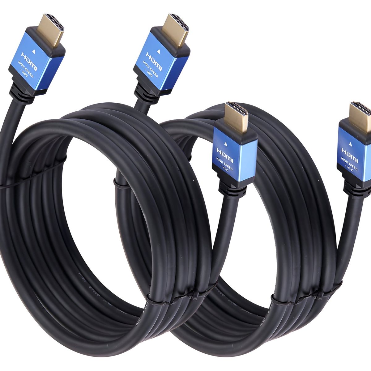 GENERICO - Pack 2 Cables Hdmi 4k Uhd V 2.0 2160p 10 Metros Alta Rapidez
