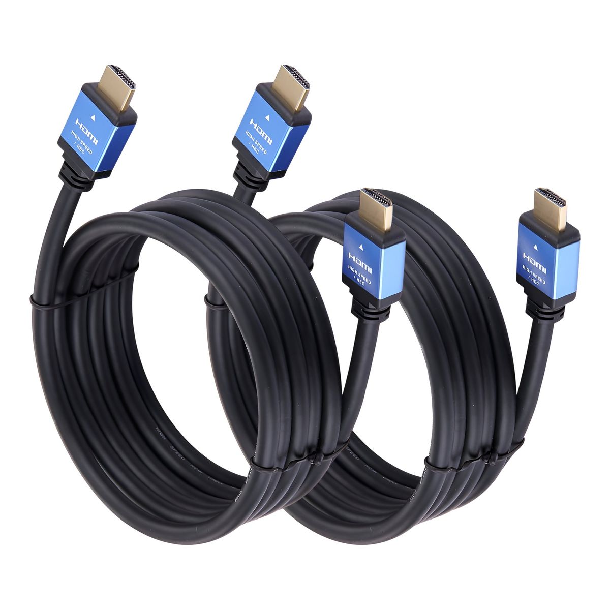 GENERICO - Pack 2 Cables Hdmi 4k Uhd V 2.0 2160p 10 Metros Alta Rapidez