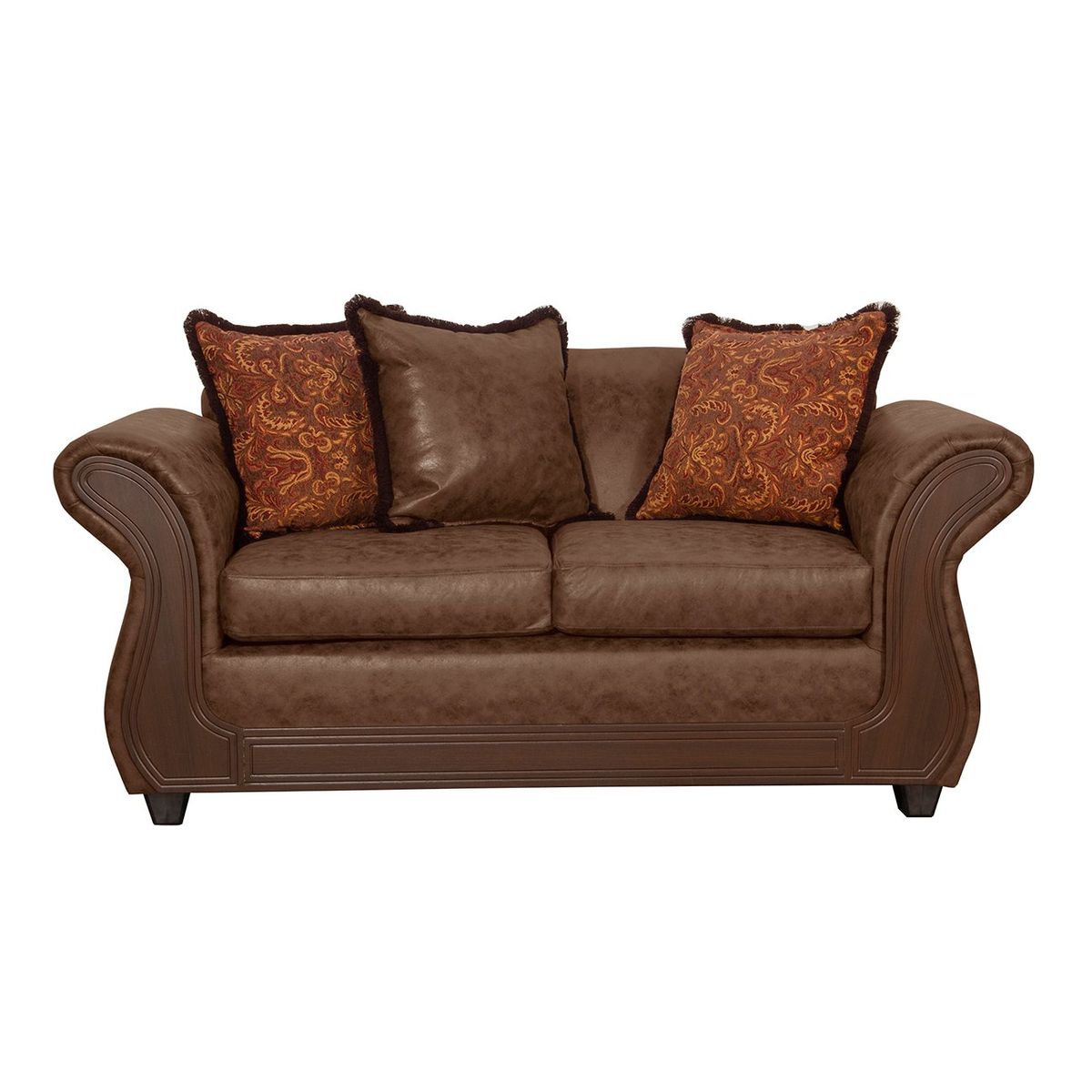 BLACK FACTORY - Sofá 2 Cuerpos Palermo Café