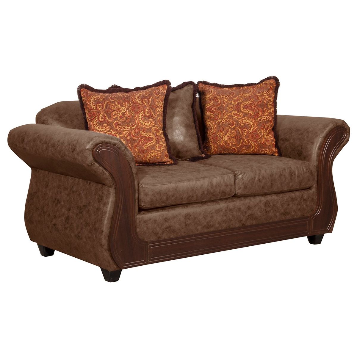 BLACK FACTORY - Sofá 2 Cuerpos Palermo Café