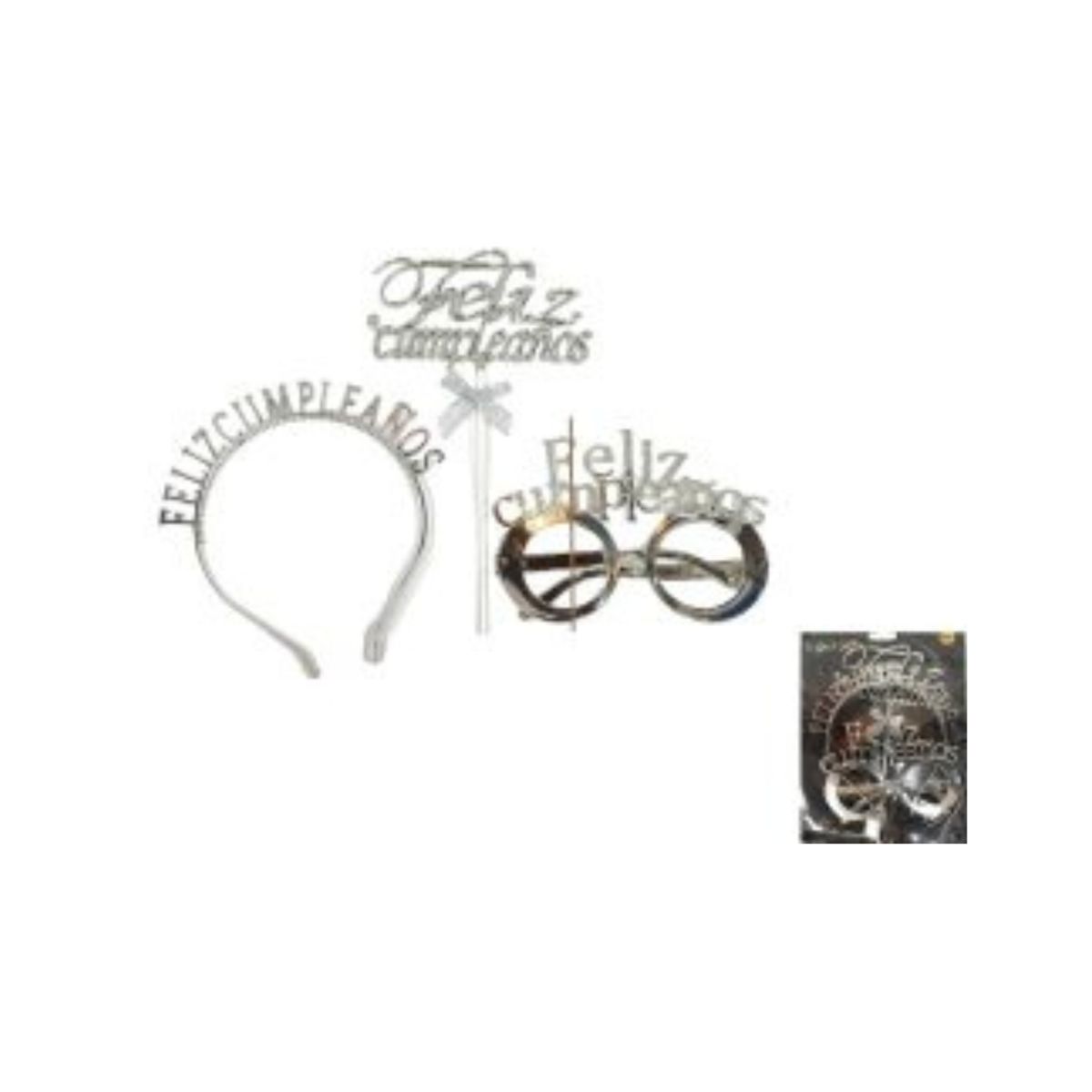 GENERICO - ACCESORIOS PARA FIESTA 3 PCS