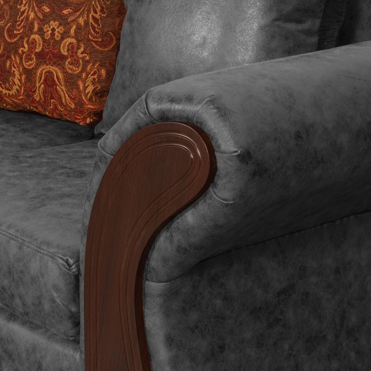 BLACK FACTORY - Sofá 2 Cuerpos Palermo Gris