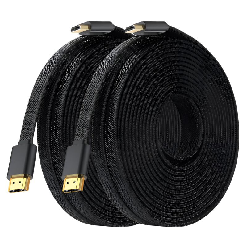 GENERICO - Pack 2 Cables 15 Metros Hdmi 4k Alta Velocidad Cable Hdmi