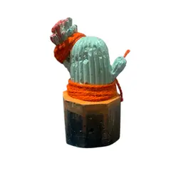 TAROT CHURRUCA OFICIAL - SET de 3 adornos moái, portalápices y un cactus