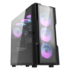 GENERICO - Gabinete Gamer Darkflash DK431 E-ATX 7 Fans A-RGB Incluidos - Negro
