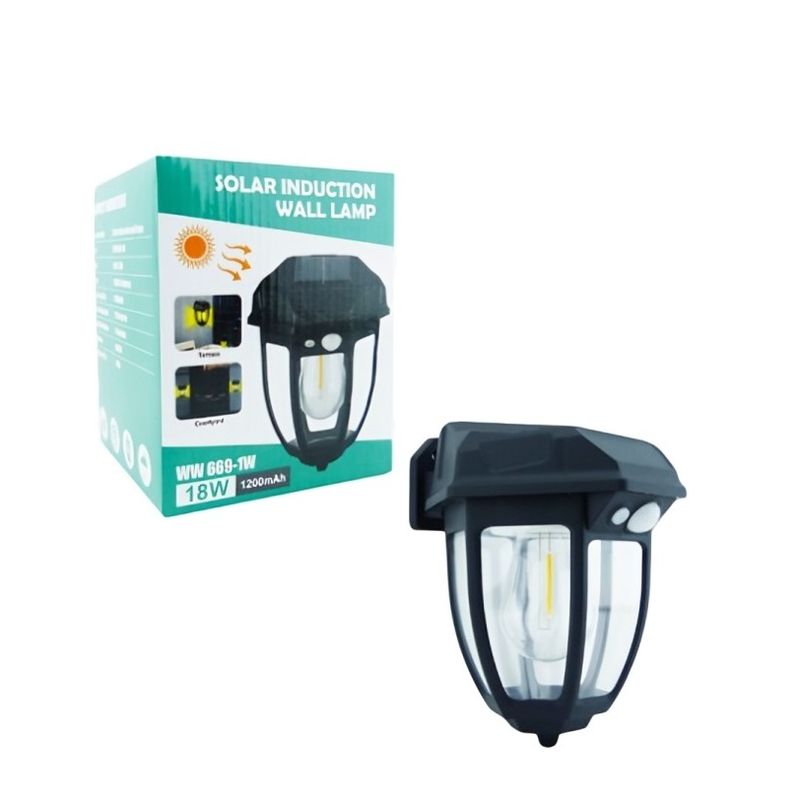 OEM - Farol LED Solar WW-669-1 Luz Fija con Sensor