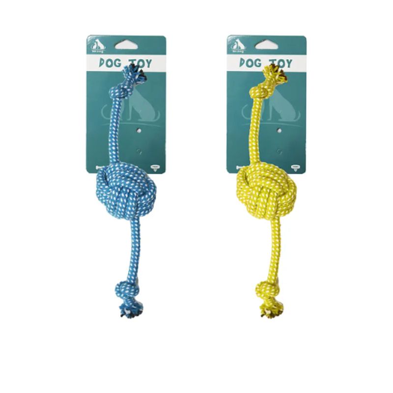 GENERICO - Bola Doble De Cuerda Trenzada 30cm 60g Color Aleatorio