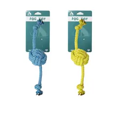 GENERICO - Bola Doble De Cuerda Trenzada 30cm 60g Color Aleatorio