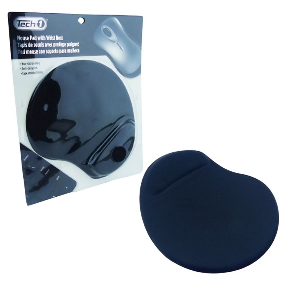 OEM - Pad Mouse Antideslizante de la Marca TECHO Negro