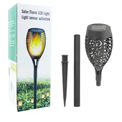 OEM - Estaca LED Solar Efecto Tipo Llama para Jardín
