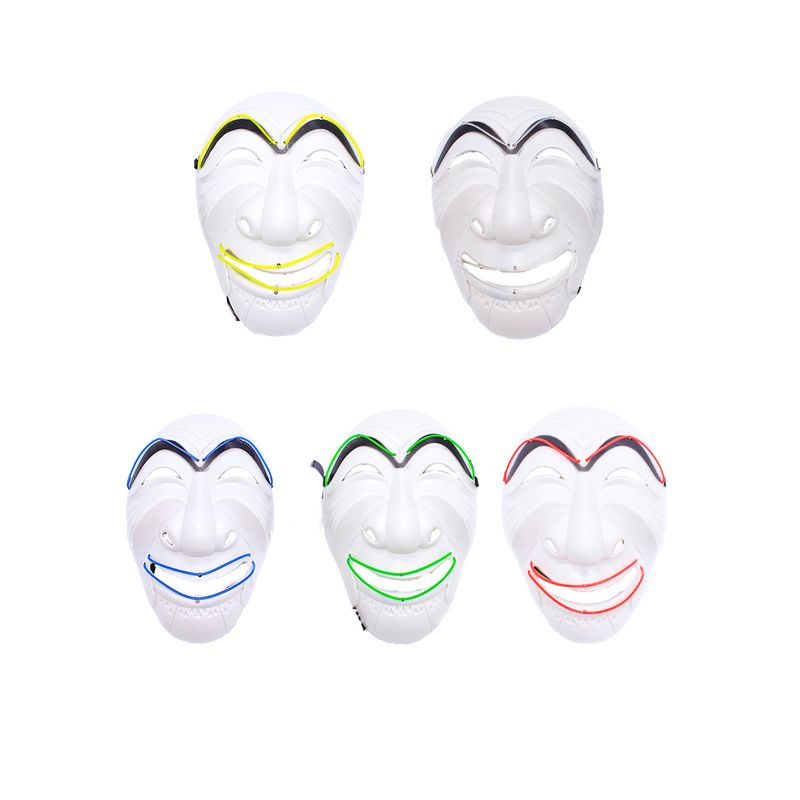 GENERICO - MASCARA PLASTICA LED HEIST KR X1 UNI