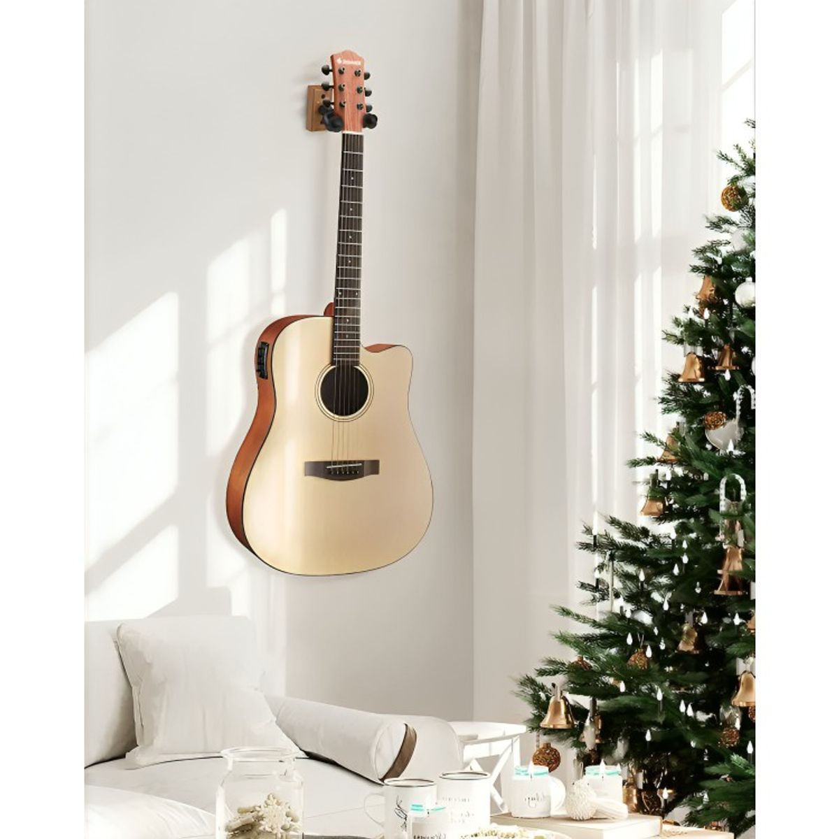 OEM - Soporte Colgador De Pared Para Bajo Guitarra