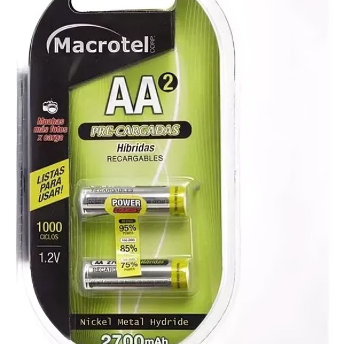 MACROTEL - PILA RECARGABLE MACROTEL MW-2702
