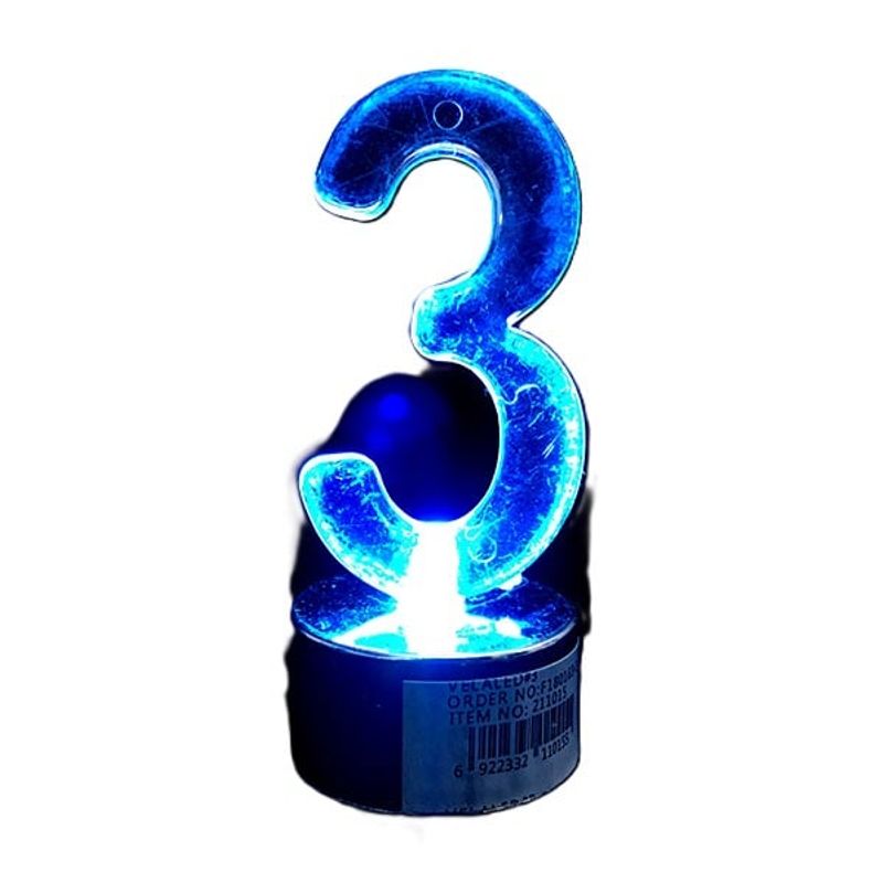 GENERICO - VELA LED N? 3 X1 UNI