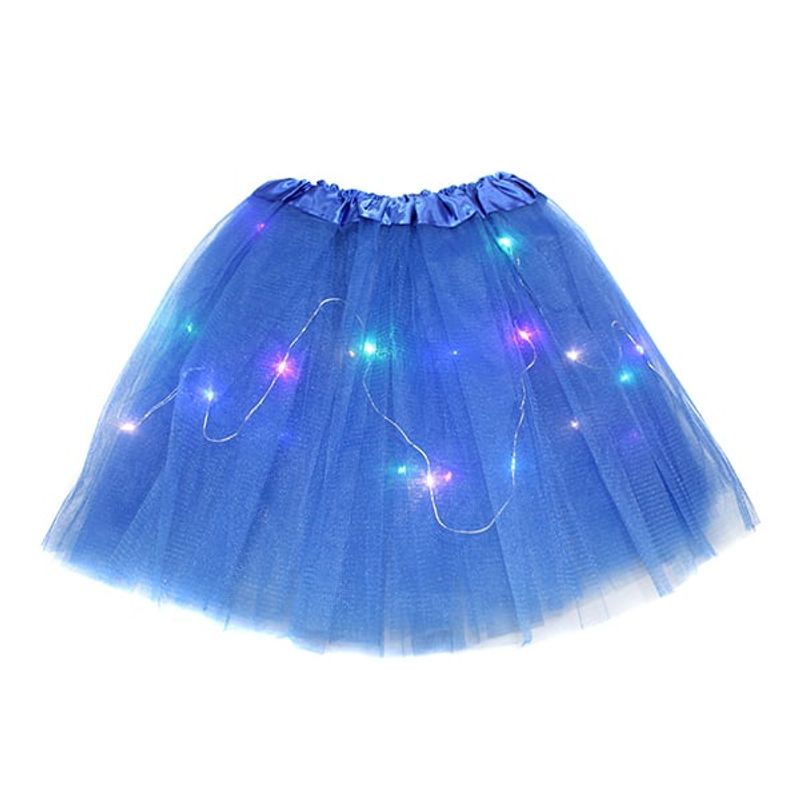 GENERICO - FALDA BALLERINA LED AZUL X1 UNI