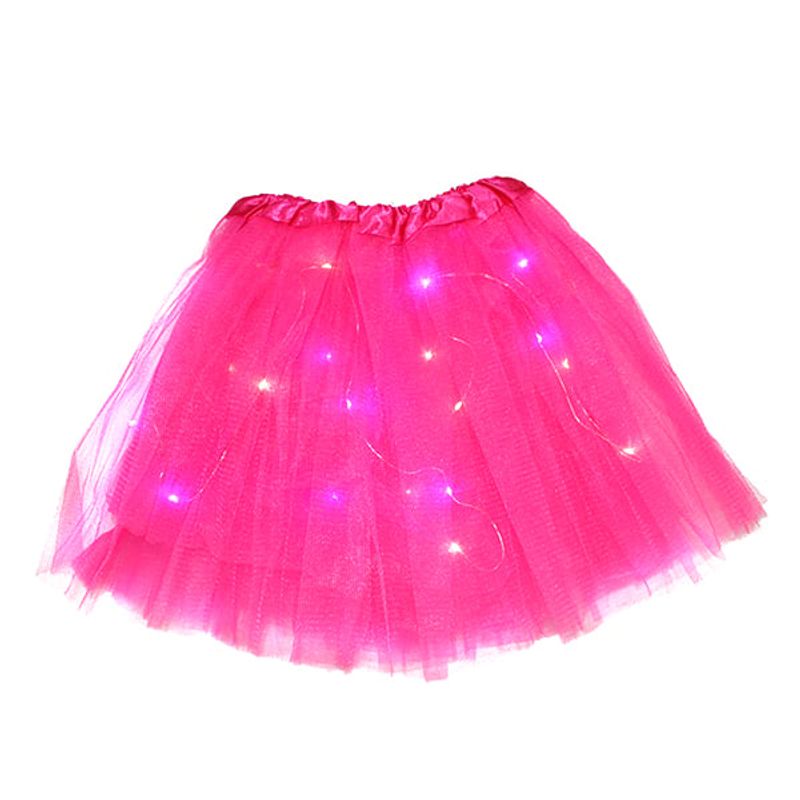 GENERICO - FALDA BALLERINA LED FUCSIA X1 UNI