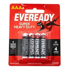 EVEREADY - PILA DE CARBON AAA X 4