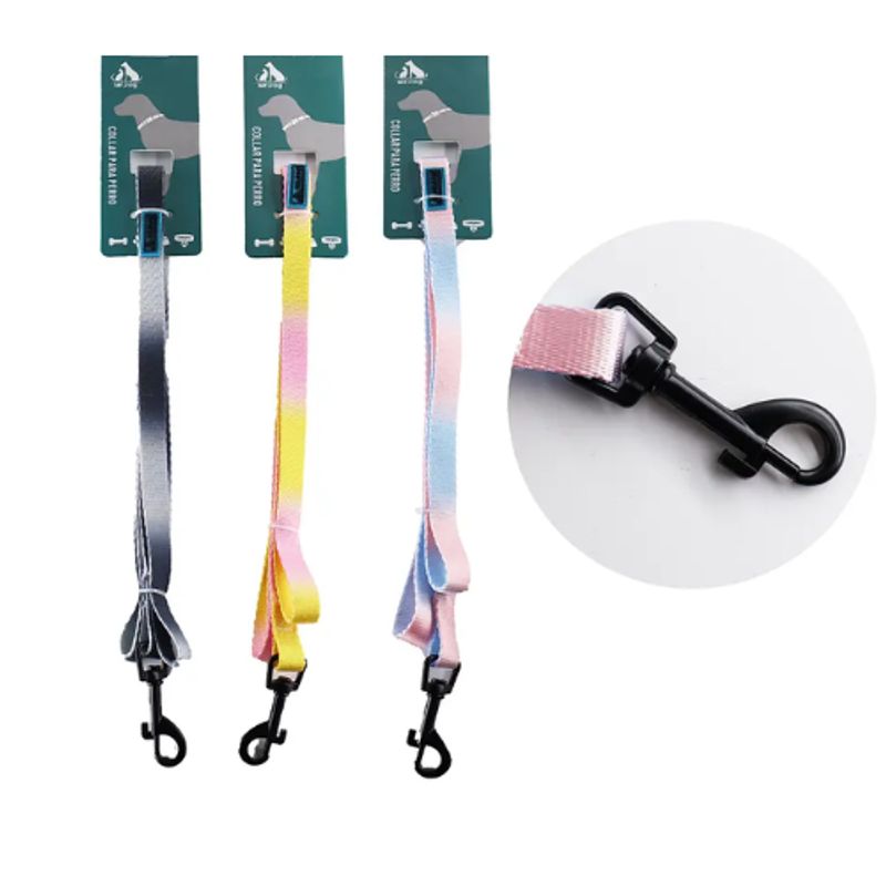 GENERICO - Correa Plana Para Mascota 2 5cm 1 2m Color Aleatorio