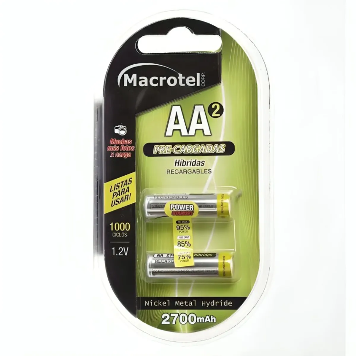 MACROTEL - PILA RECARGABLE MACROTEL MW-1000