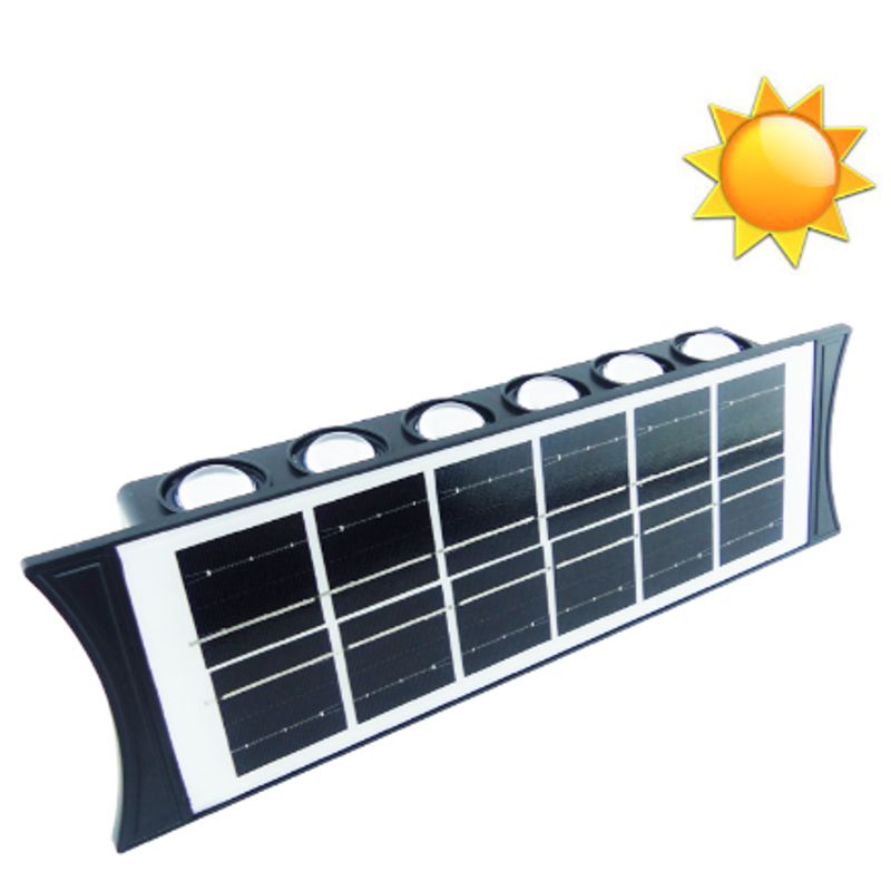 OEM - Aplique Solar 12 LED Duo Color CBK-12 Muro